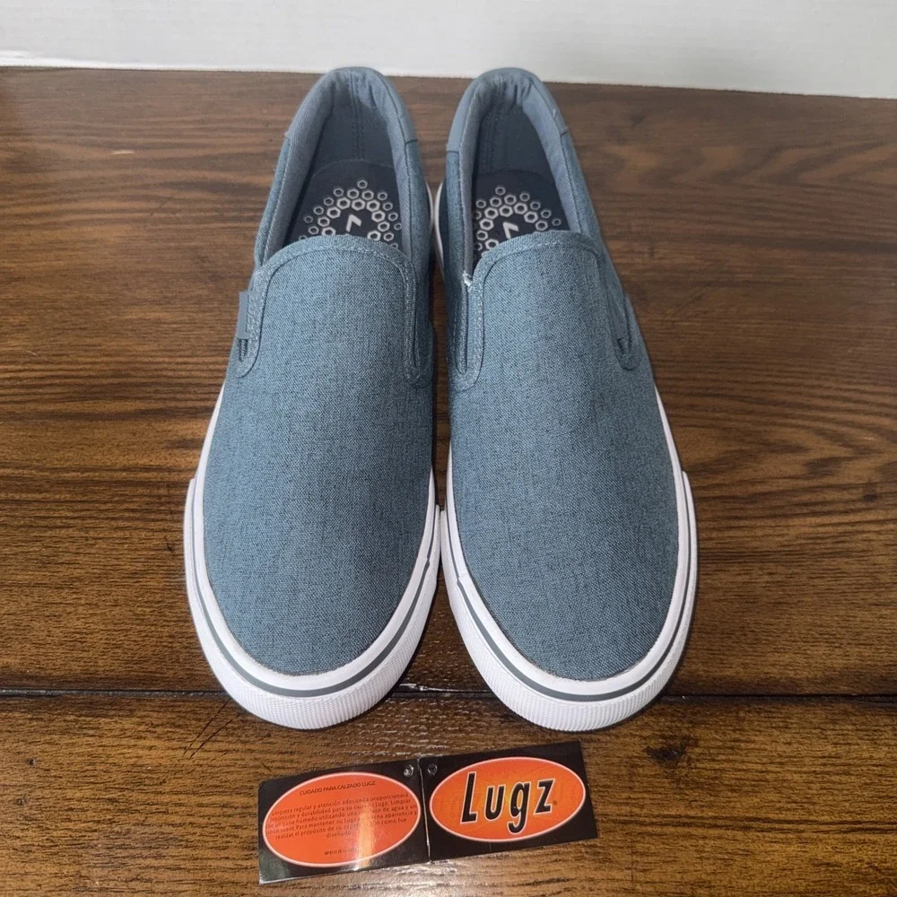 Lugz‎ Mens Clipper Slip-On Sneaker Size 9 Canvas Boat Shoe Summer NWOB